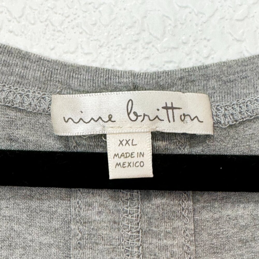 NINE BRITTON Breanna V Neck Knit Top Size XXL - Picture 8 of 8